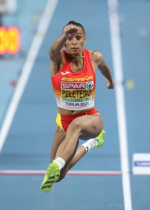 ana peleteiro salta triple en el europeo de atletismo de torun 2021, donde ganó la plata