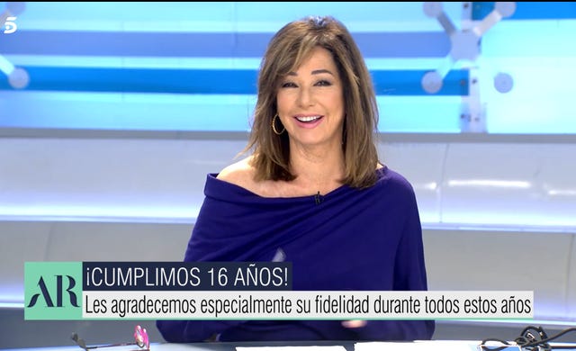 ana rosa quintana celebra los 16 años de 'el programa de ana rosa'
