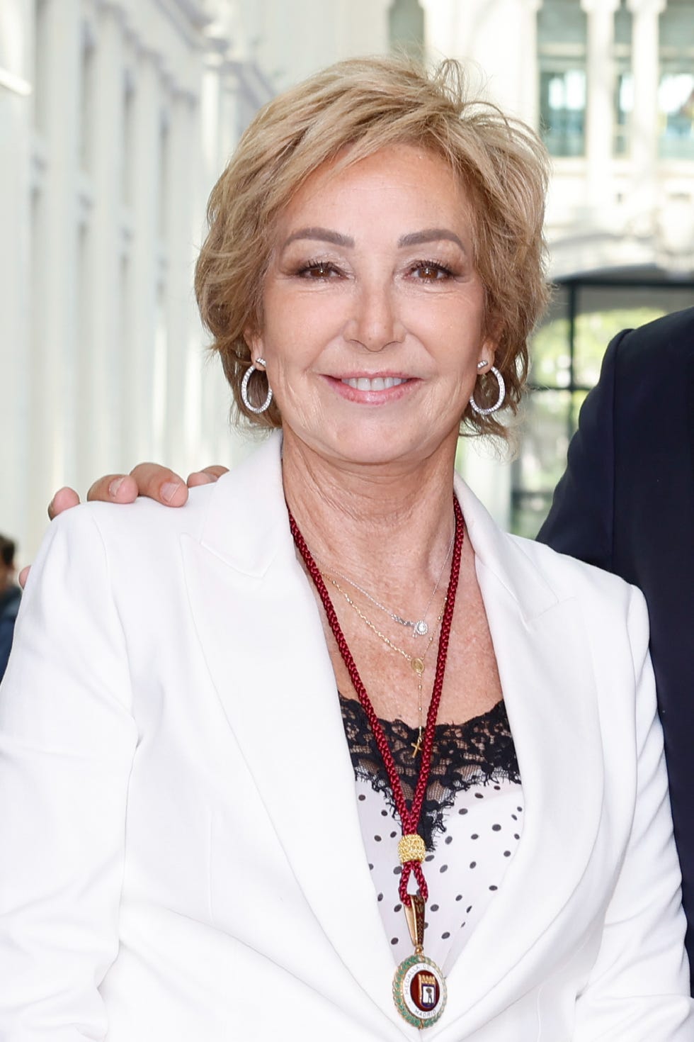 journalist ana rosa quintana during the medal ceremony of madrid city 2023 in madrid on monday, 15 amy 2023