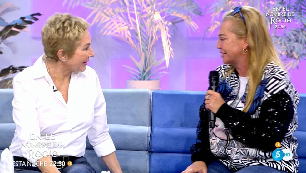 la presentadora y la colaboradora se reencuentran en 'el programa de ana rosa'