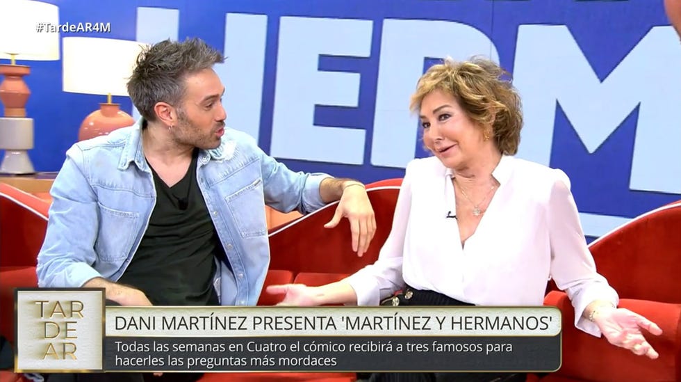 ana rosa quintana y dani martinez en tardear