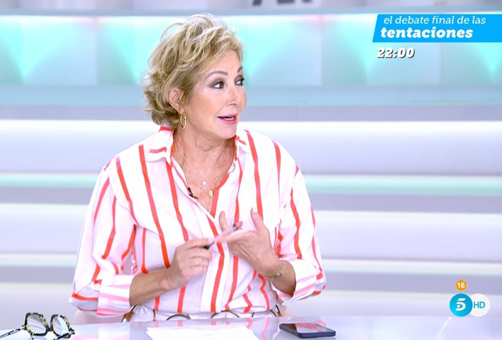 la periodista en el magazine de telecinco