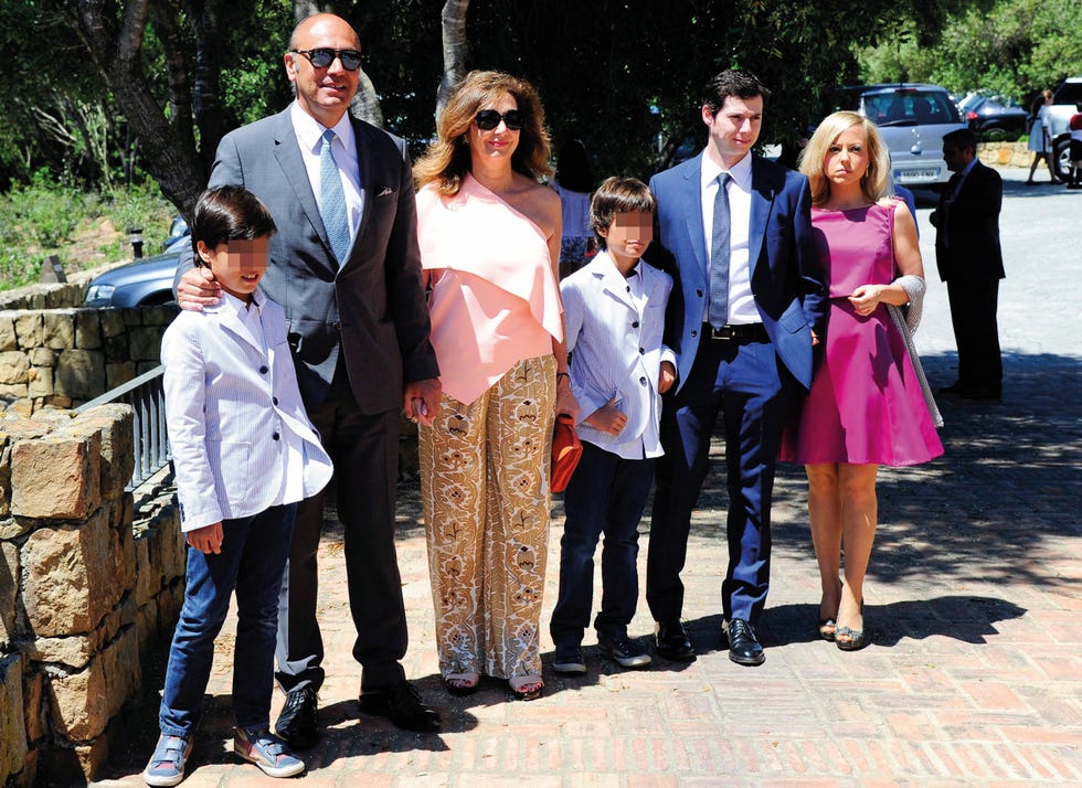 Ana Rosa Quintana con su familia