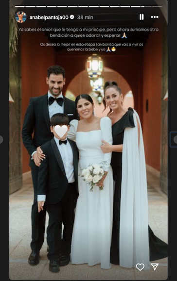 anabel pantoja en la boda de isa pantoja y asraf beno