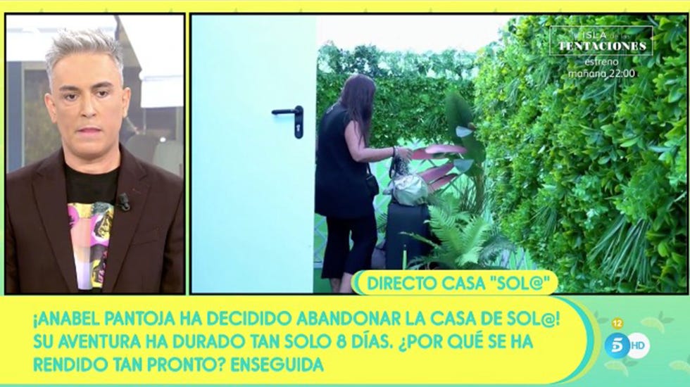 anabel pantoja abandona el reality 'solasolo' y sus compañeros de 'sálvame' se mofan de ella, entre ellos kiko hernández