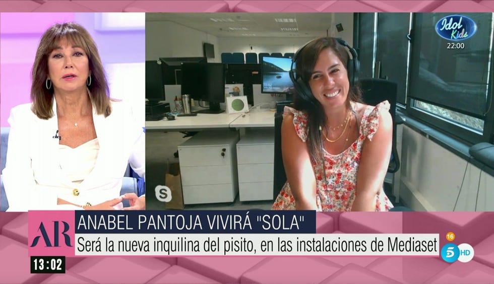 anabel pantoja charla con ana rosa en directo horas antes de que dé comienzo 'sola' el nuevo reality donde concursa