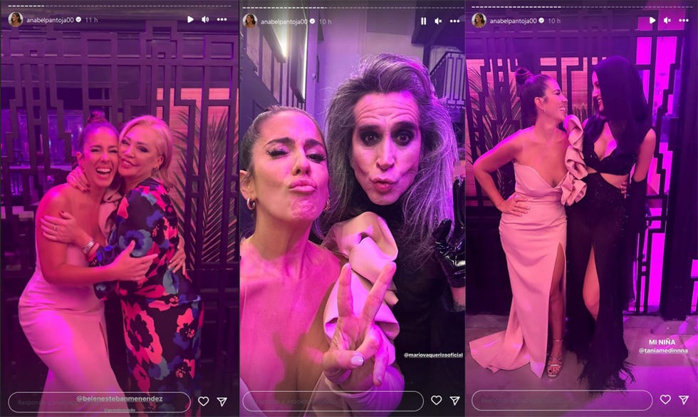 la sobrina de isabel pantoja disfruta de los premios Ídolo con amigos