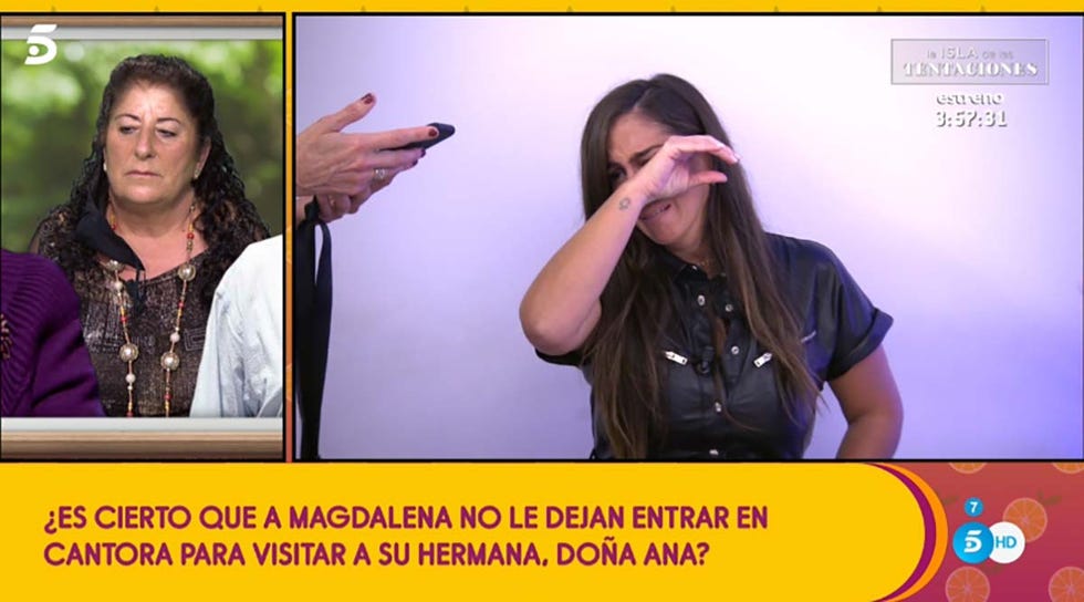 anabel pantoja se derrumba en 'sálvame'