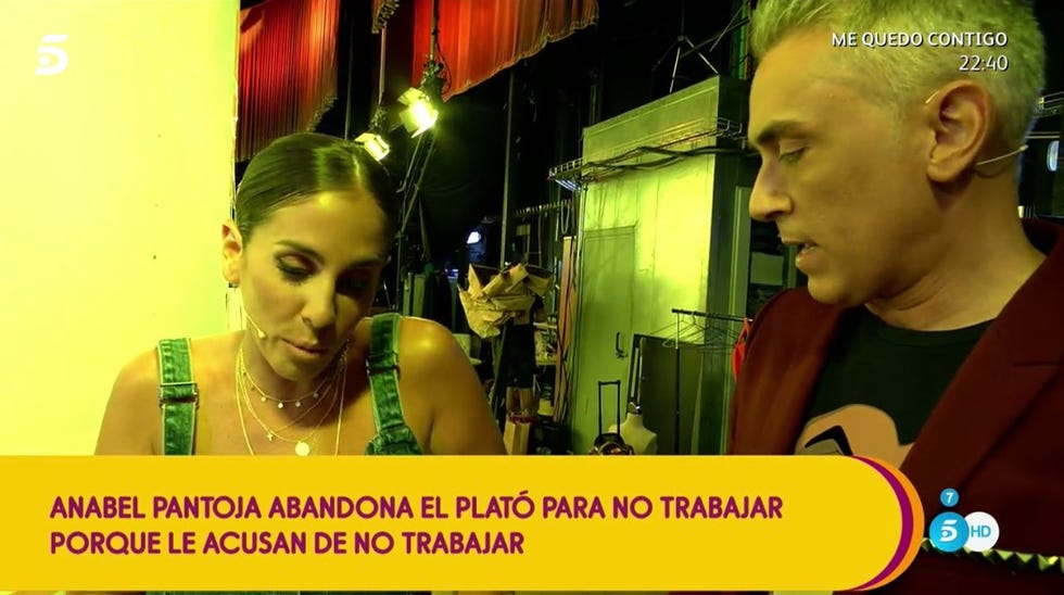 Anabel Pantoja se enfada y se marcha del plató de Sálvame