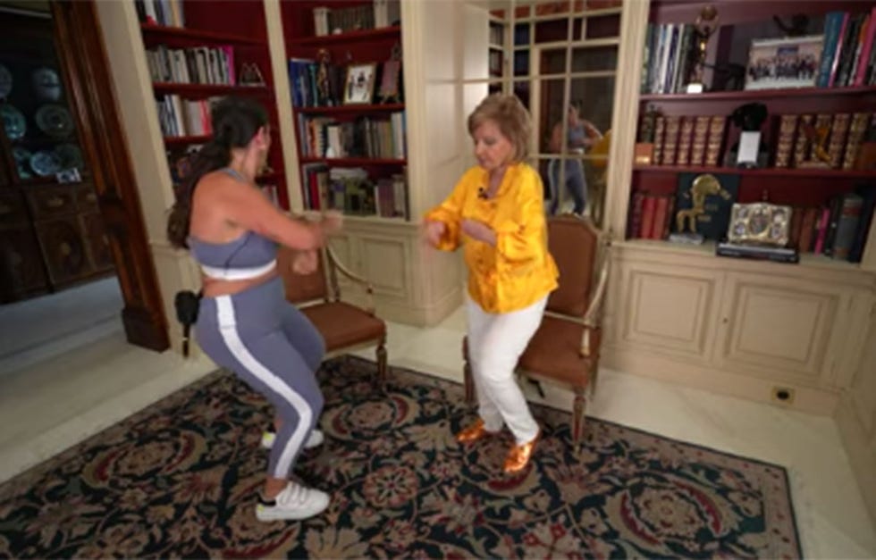 anabel pantoja enseña a maría teresa campos a perrear