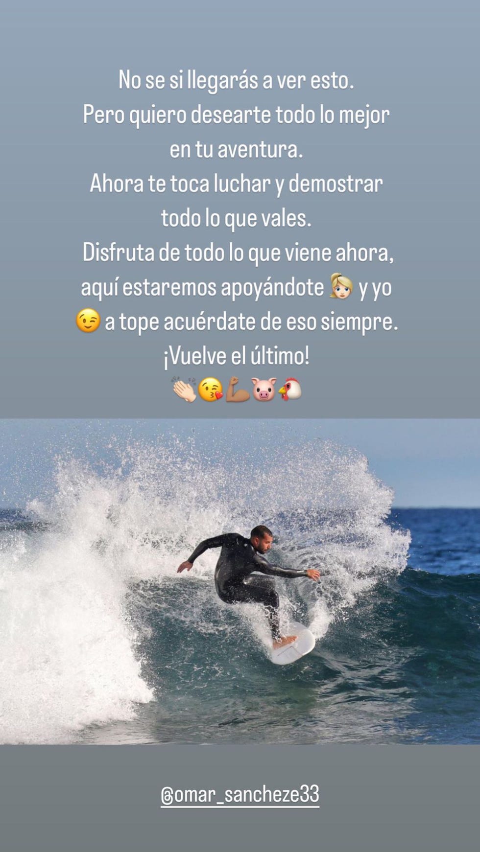anabel pantoja manda un mensaje de apoyo a omar sánchez antes de su marcha a pesadilla en el paraíso