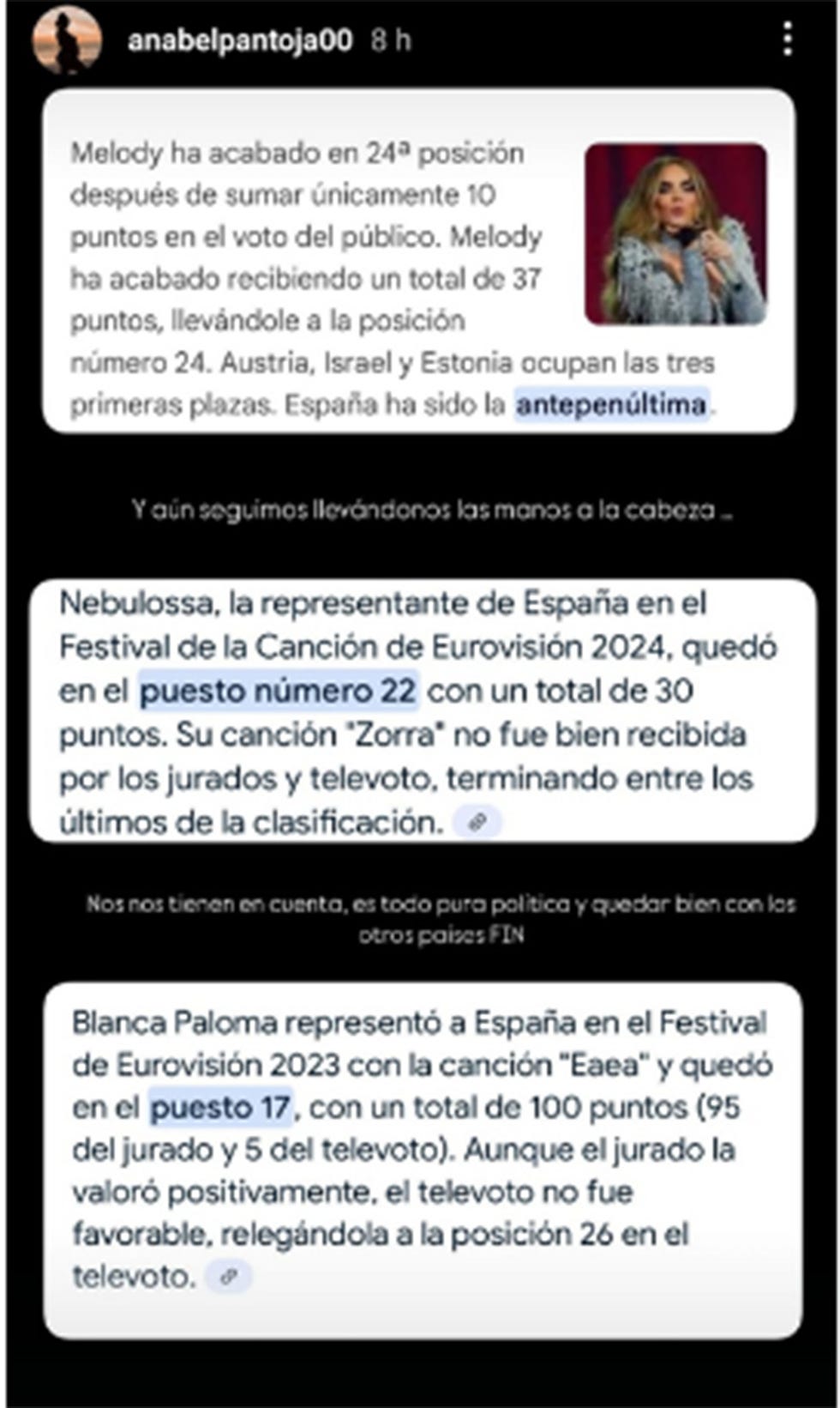 anabel pantoja spbre eurovision