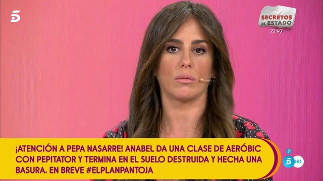 Anabel Pantoja se sube a la báscula y pierde peso en sálvame