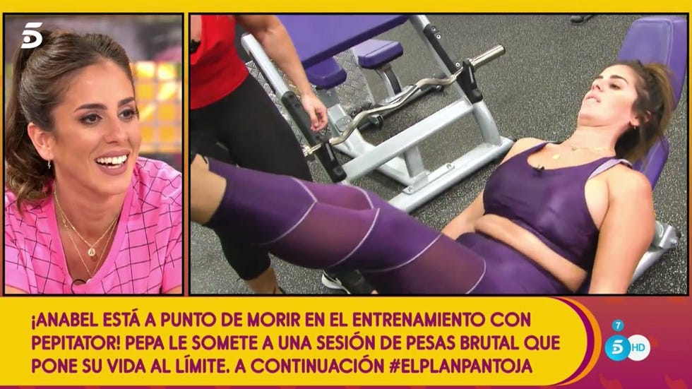 Arm, Leg, Thigh, Chest, Human body, Neck, Abdomen, Room, Photo caption, Exercise equipment, 