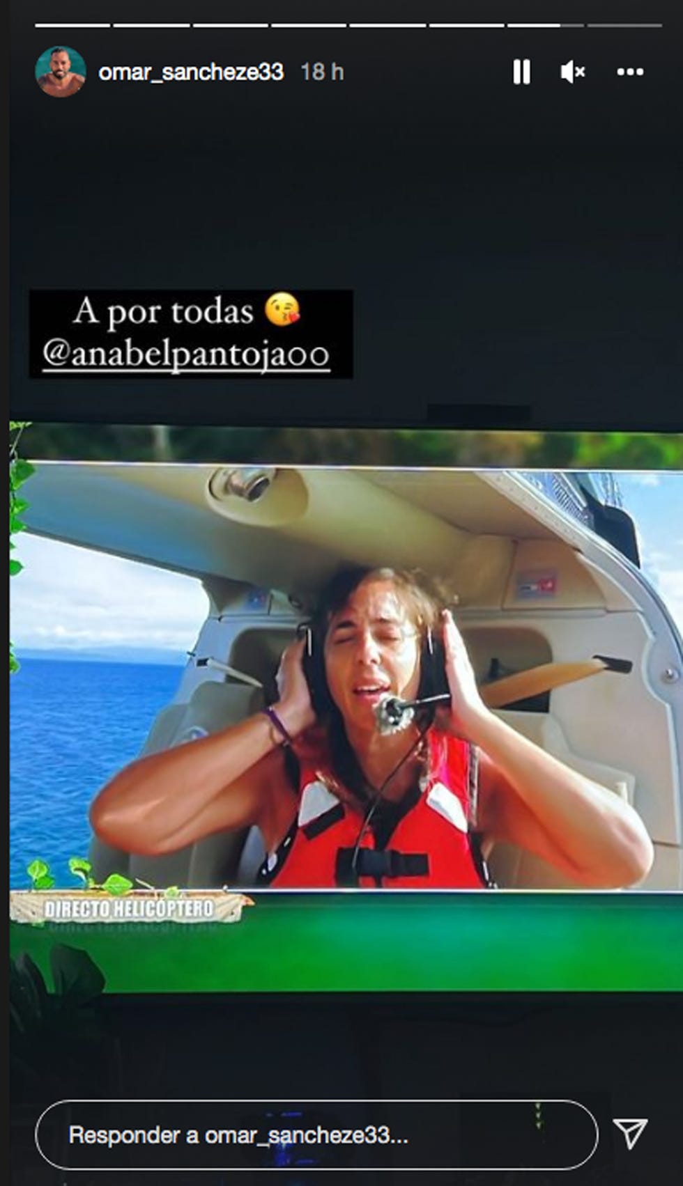 omar sánchez apoya a anabel en superviviente