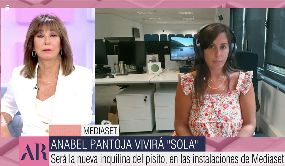 anabel pantoja  se sincera con ana rosa antes de entrar en el reality 'sola'