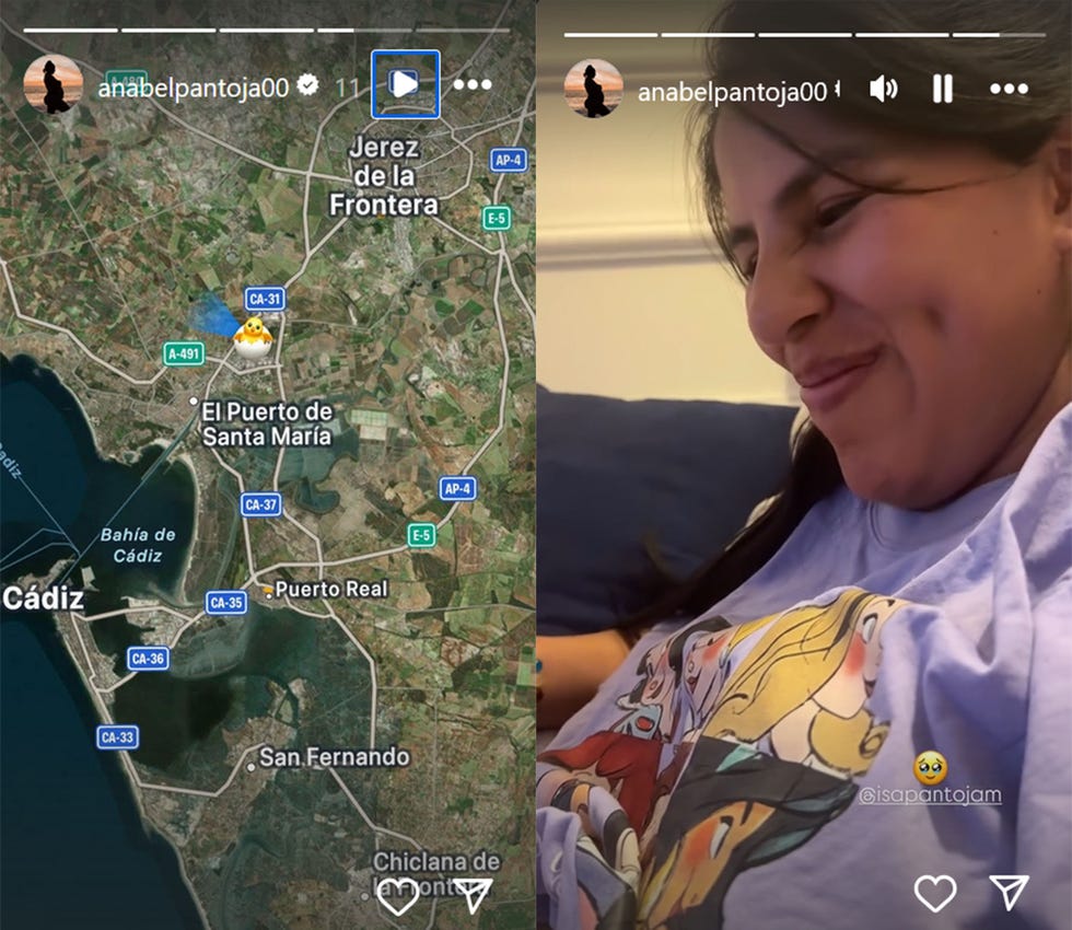 anabel pantoja visita a isa pantoja en la recta final de su embarazo