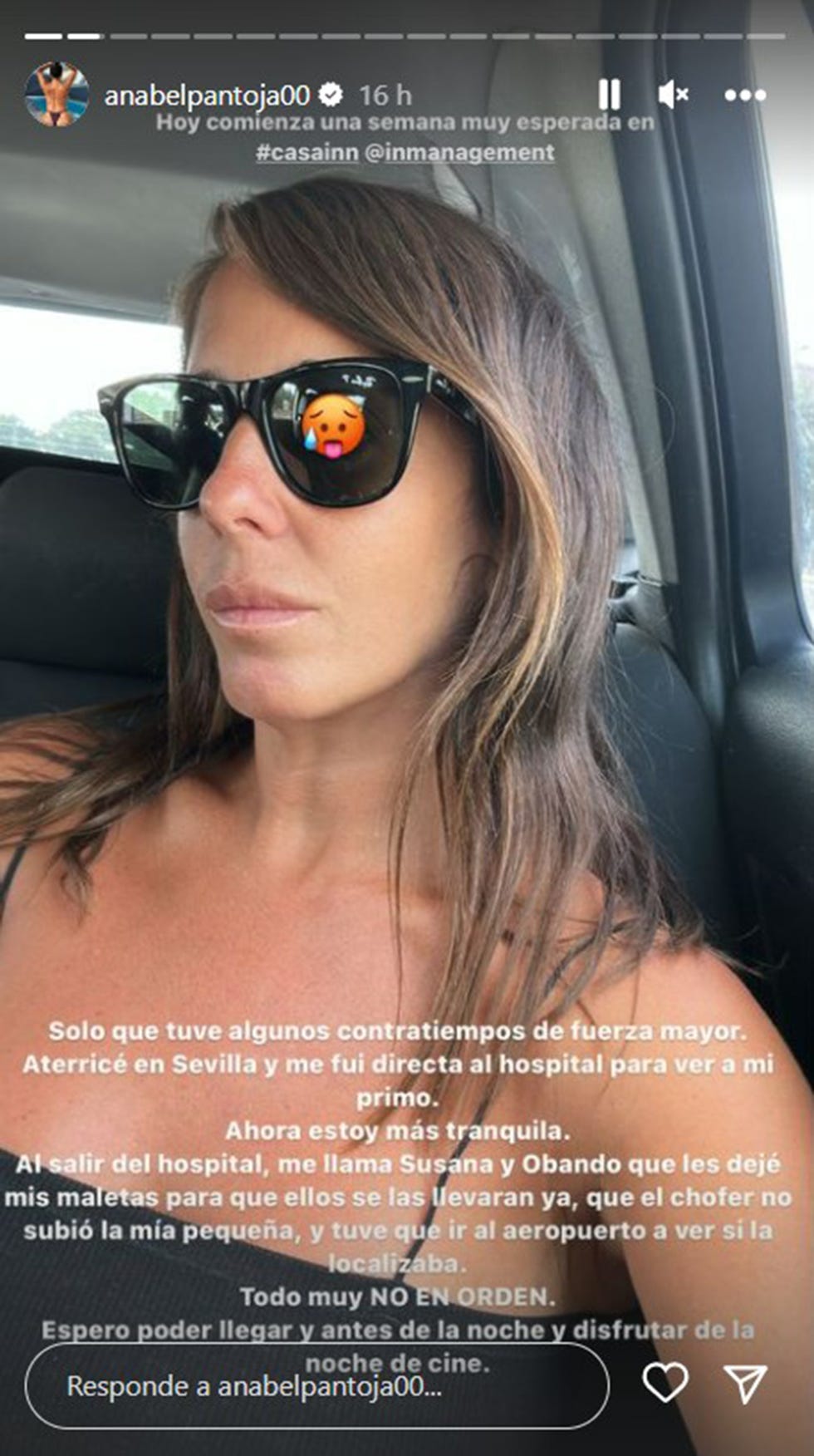 anabel pantoja confirma en instagram que ha visitado a kiko rivera en el hospital tras su operación de corazón