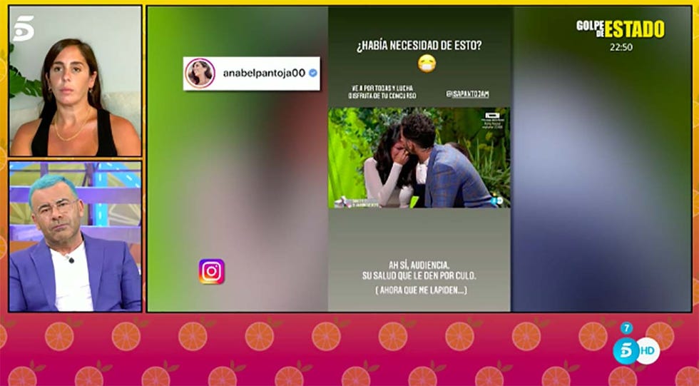 jorge javier y anabel enfado