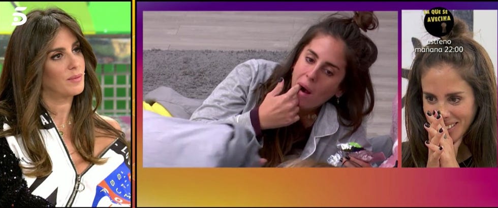 Anabel Pantoja y su atracón en 'Sálvame Okupa'