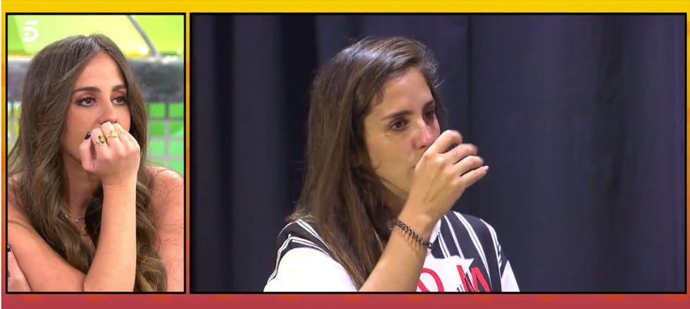 Anabel Pantoja llora en 'Sálvame'