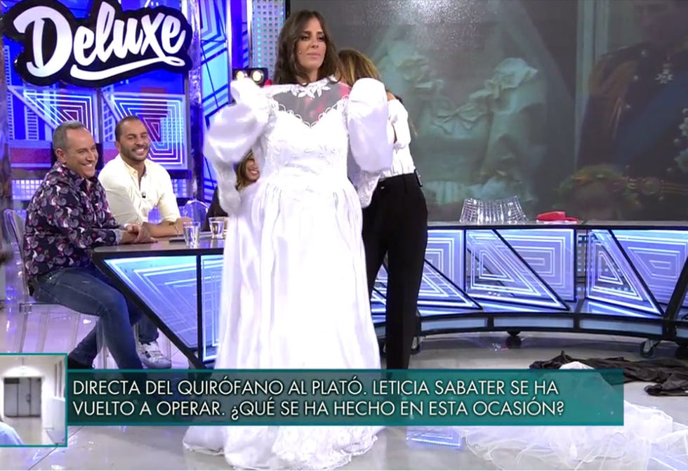 Anabel Pantoja se viste de novia en 'Sálvame Deluxe'