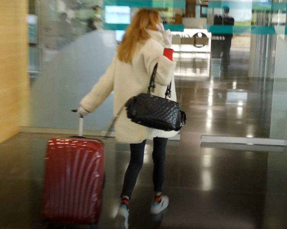 ana obregón llega al hospital de barcelona en el que estaba ingresado aless lequio