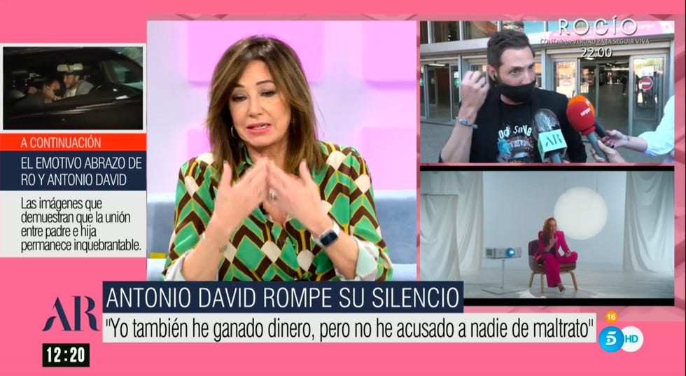 ana rosa quintana llama la atención a alessandro lequio