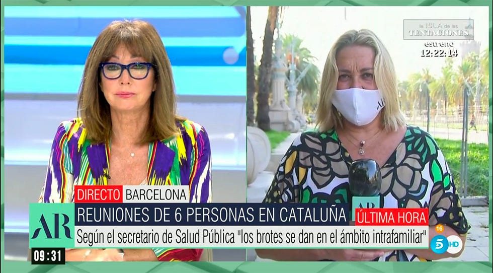ana rosa quintana se ofrece para ayudar a los médicos durante la pandemia por coronavirus