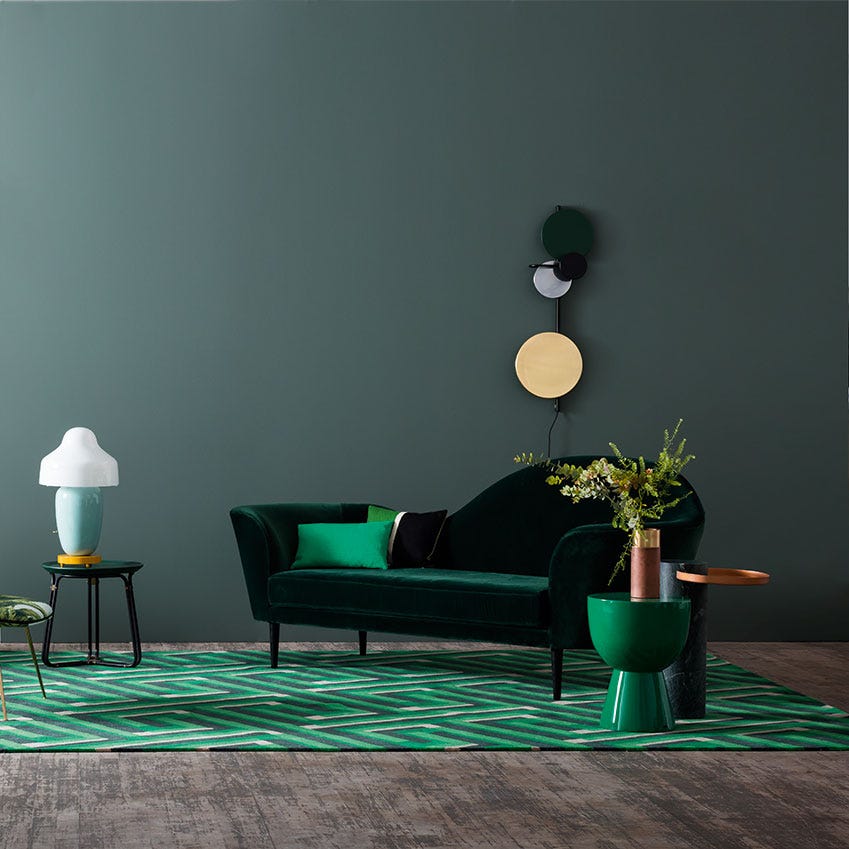 ‘Emerald City’ First featured in the April 2016 “Decorating” edition of ELLE Decoration. Stylist: Amanda Smith-Corston, Photographer: Ben Anders