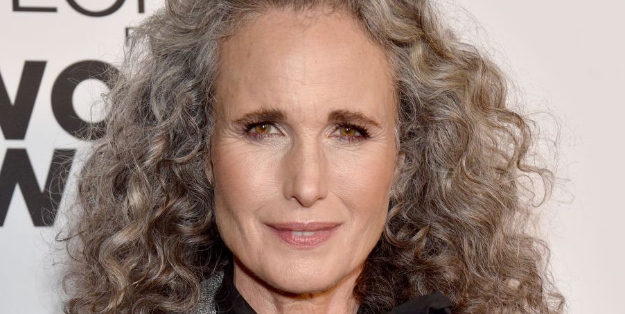Andie MacDowell, 65, Says This Drugstore Shampoo Is ‘Really Good’ for Gray Hair