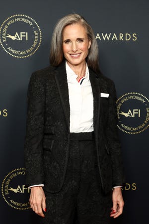 Andie MacDowell Says She’s Much Happier With Gray Hair: ‘I Really Like It’