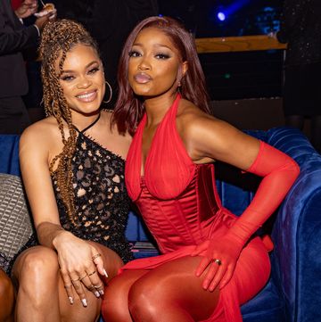 andra day and keke palmer at sza x tde official grammy after party
