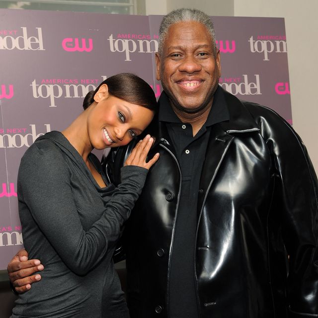 new york   september 08  tyra banks and andre leon talley celebrate the cycle 15 premiere of americas next top model at marea on september 8, 2010 in new york city  photo by larry busaccagetty images for cw