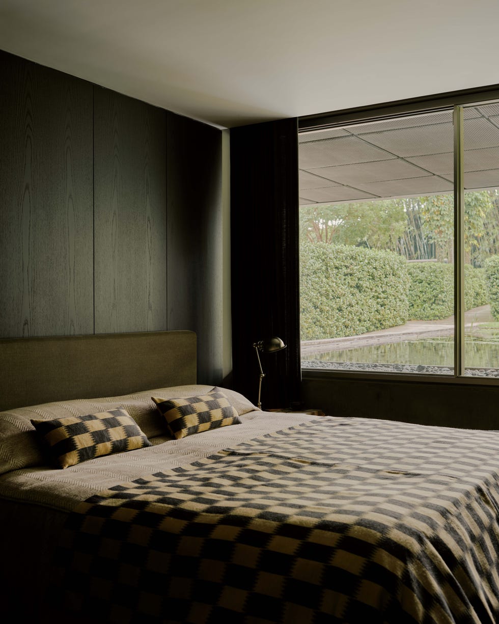 a bed in a room a bed in a room