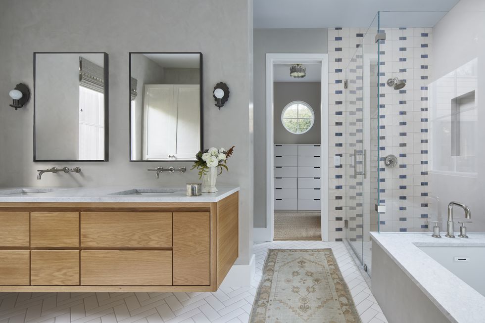 modern bathroom ideas neutral space