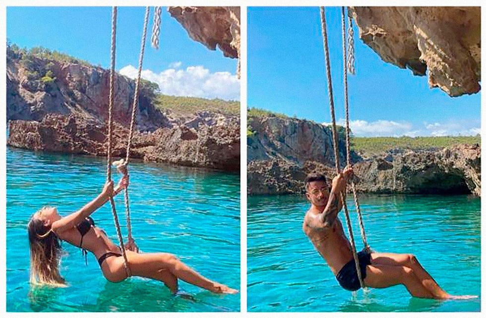 Arm, Fun, Recreation, Elbow, Leisure, Human leg, Coastal and oceanic landforms, Physical fitness, Summer, Rope, 
