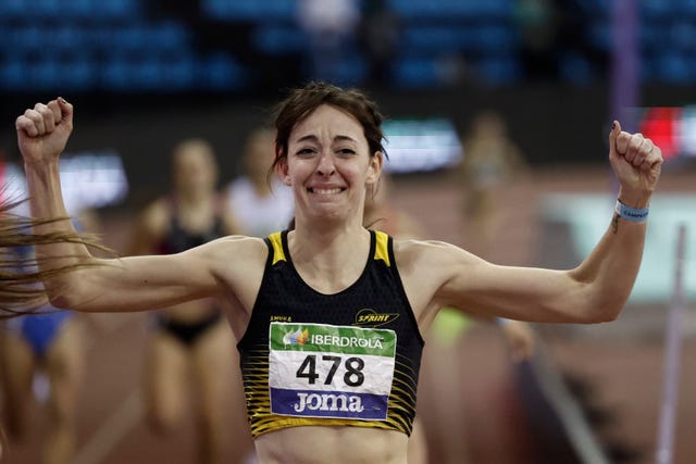 andrea medina gana el pentatlón del campeonato de españa de atletismo de madrid en 2023