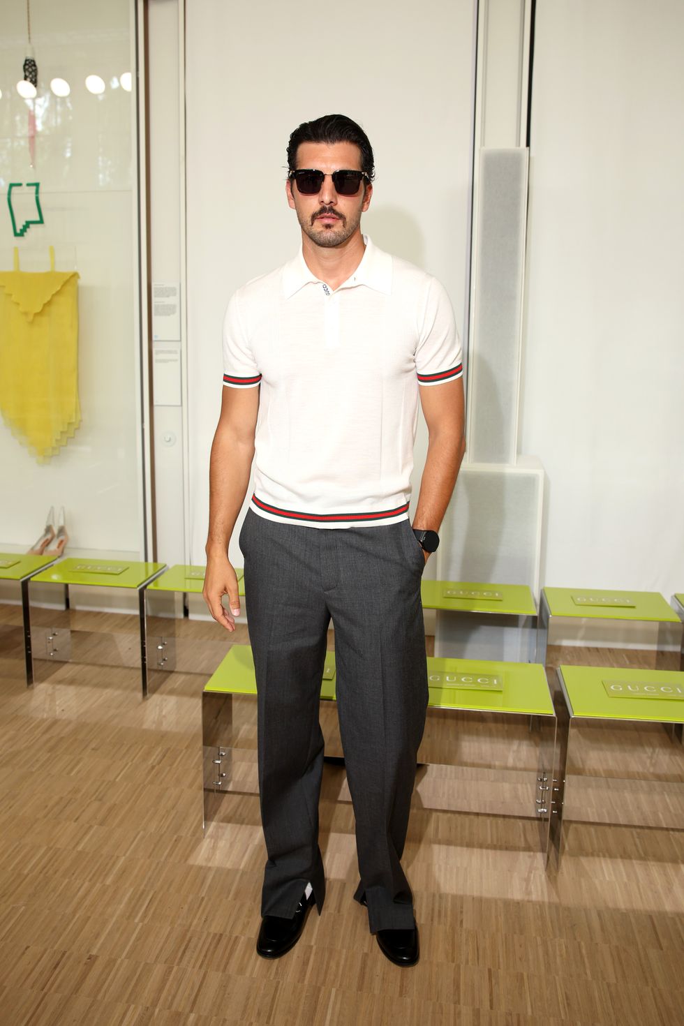 gucci men's spring summer 2025 fashion show front row milan fashion week menswear spring/summer 2025