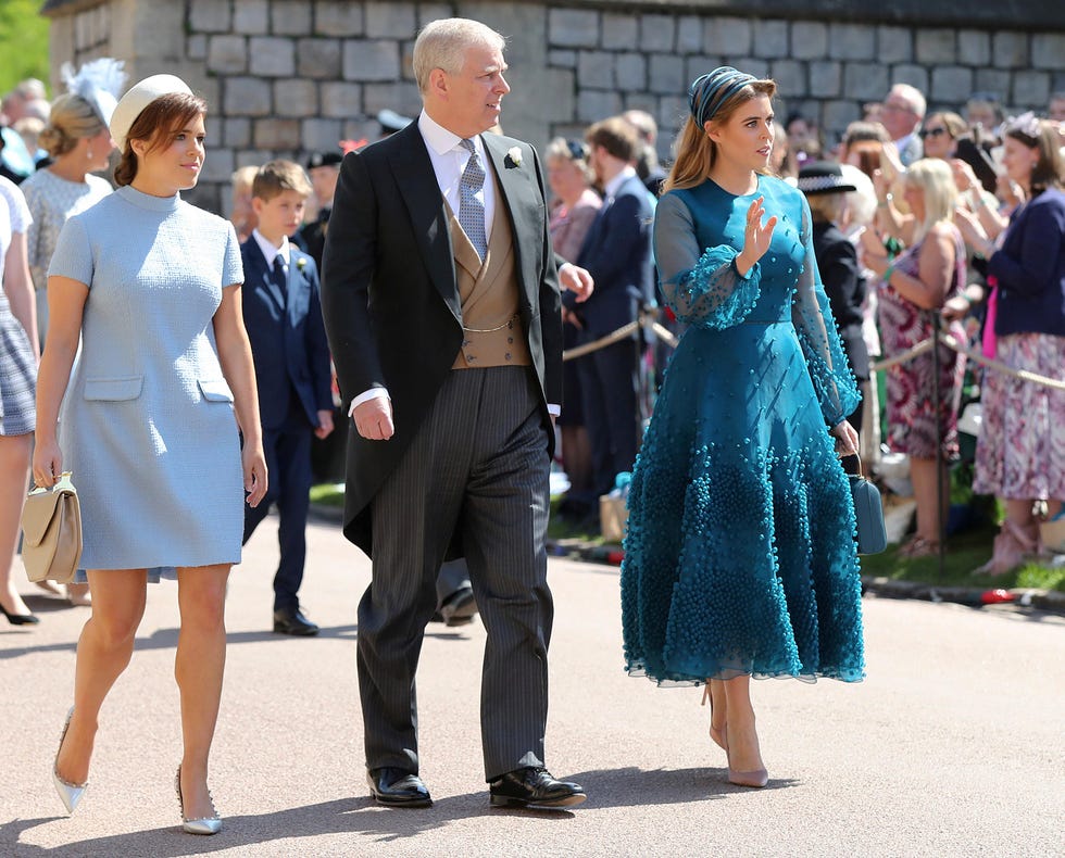 Andrés de Inglaterra con sus hijas Eugenia y Beatriz