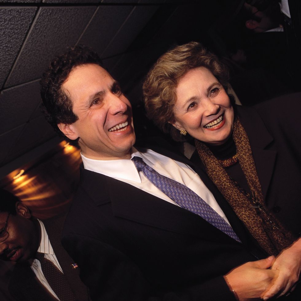 andrew cuomo with his mother at sylvia's
