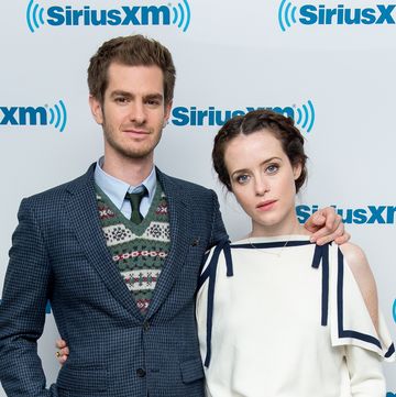 andrew garfield, claire foy pictured together in 2017