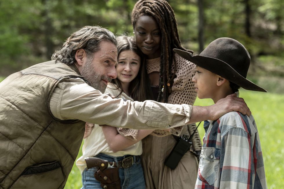andrew lincoln, danai gurira, cailey fleming, anthony azor, the ones who lived