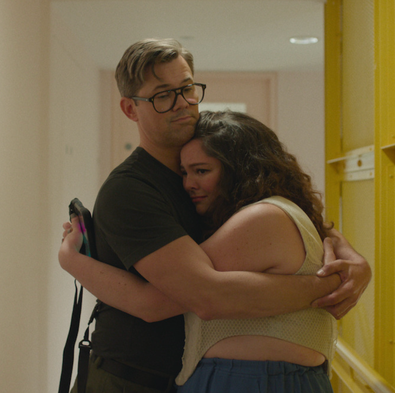 andrew rannells and megan stalter in too much