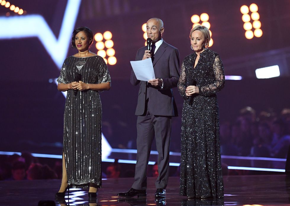 pepsi demacque, andrew ridgeley and shirlie holliman give a tribute to george michael at the 2017 brit awards