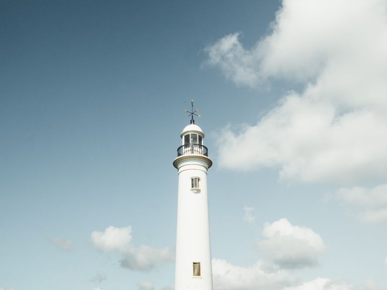 Tower, Sky, Landmark, Lighthouse, Cloud, Calm, Architecture, Beacon, Observation tower, 
