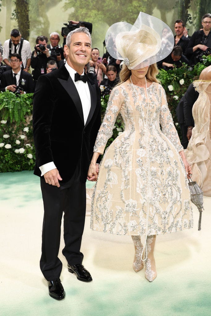 Sarah Jessica Parker Attends the 2024 Met Gala in a Cream Richard Quinn