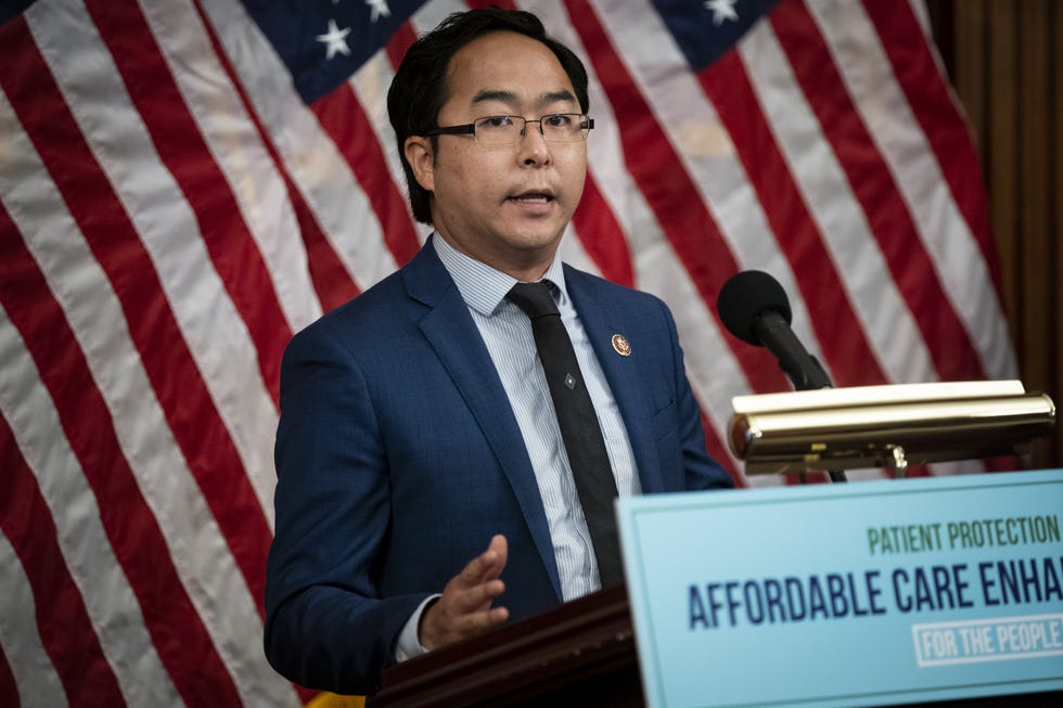 representative andy kim, a democrat from new jersey, speaks during a news conference unveiling the patient protection affordable care enhancement act at the us capitol in washington, dc, us, on wednesday, june 24, 2020 democrats, seeking to draw a contrast with president donald trumps health agenda before the november elections, plan to vote this week on a package of measures to strengthen obamacare photographer al dragobloomberg via getty images