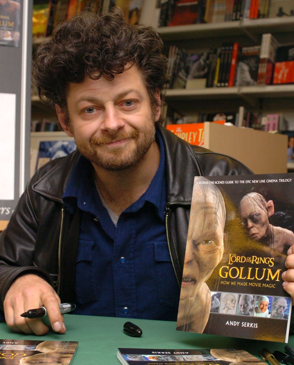andy serkis signs copies of his new book gollum how we made movie magic