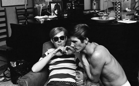 andy warhol with patrick flaming filming the chelsea girls